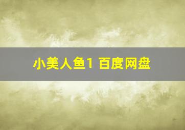 小美人鱼1 百度网盘